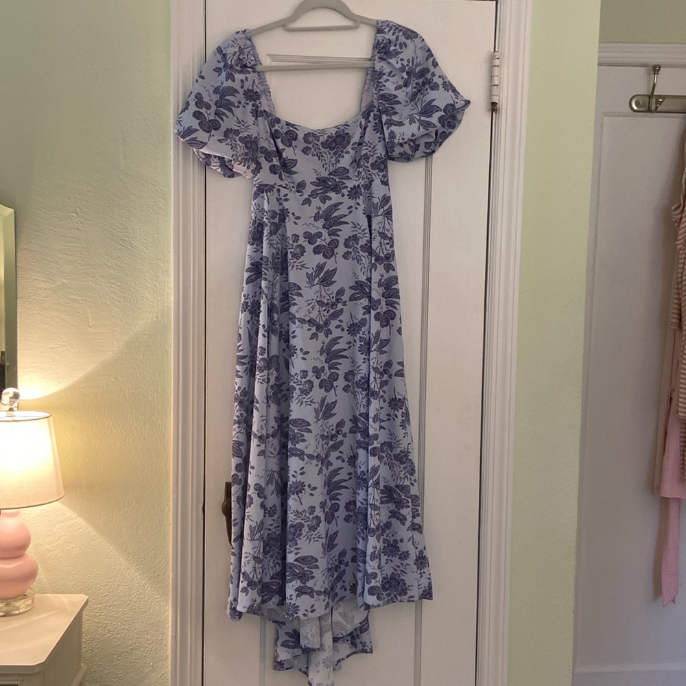 Hill House Matilda Dress- Lilac Tone Floral Crepe